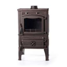 Печь-камин FireWay Dacha патина бронза Амазонка бай фото в Слуцке