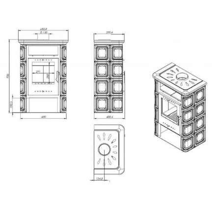 Купить Печь-камин NORDflam Coria в Слуцке Амазонка бай фото в Слуцке