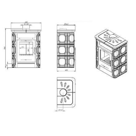 Купить Печь-камин NORDflam Sentra в Слуцке Амазонка бай фото в Слуцке