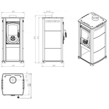 Купить Печь-камин NORDflam Fokus в Слуцке Амазонка бай фото в Слуцке