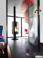 Печь-камин Invicta Pharos в интерьере Амазонка бай фото в Слуцке