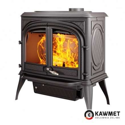 Печь-камин KAWMET Premium ARES S7 (11,3 кВт) Амазонка бай фото в Слуцке
