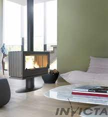Купить Печь-камин Invicta Nelson в интерьере чугунная в Слуцке в Слуцке