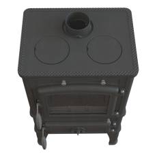 Печь-камин FireWay Dacha с варочной поверхностью чёрный Амазонка бай фото в Слуцке