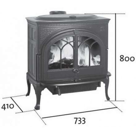 Чугунная печь камин Jotul F600 в Слуцке