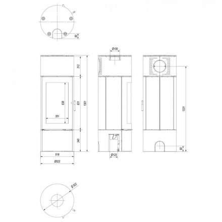 Купить Печь-камин Kratki Antares стальной в интерьере в Слуцке Амазонка бай фото в Слуцке