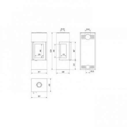 Купить Печь-камин Kratki THOR 8 View в Слуцке Амазонка бай фото в Слуцке