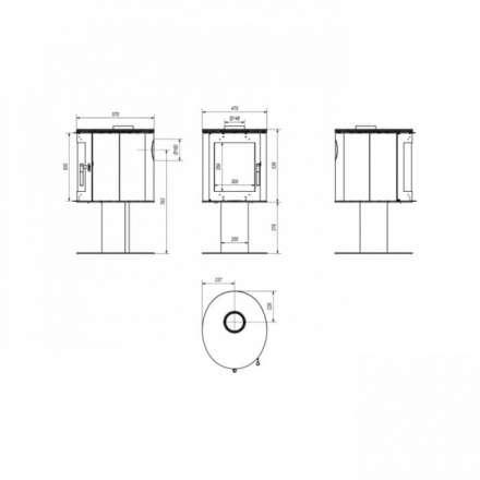 Купить Печь-камин Kratki Koza/Orbit в Слуцке Амазонка бай фото в Слуцке