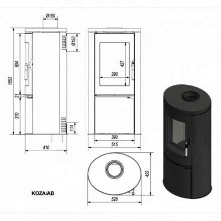 Купить Печь-камин Kratki Koza/AB в Слуцке Амазонка бай фото в Слуцке