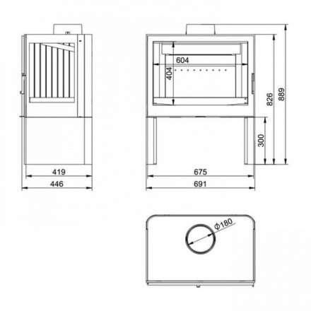 Купить Печь-камин KFD STO M 14 в интерьере чугунная в Слуцке в Слуцке