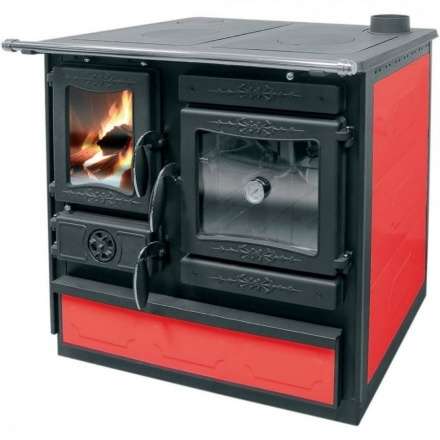 Печь-камин Guca GULIVER с плитой - bordo, cream в Слуцке