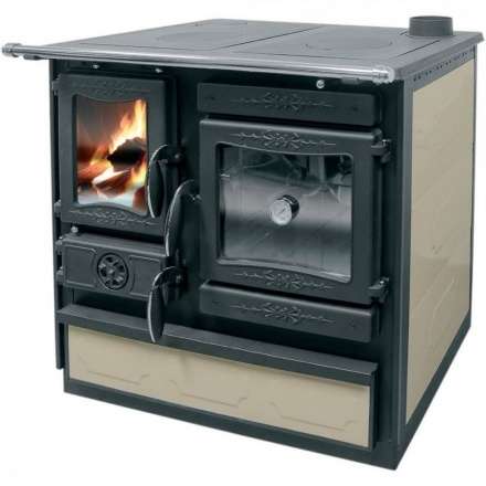 Печь-камин Guca GULIVER с плитой - bordo, cream в Слуцке