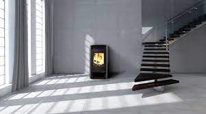 Купить Печь-камин KFD EWA в интерьере чугунная в Слуцке в Слуцке