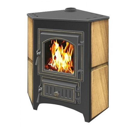 Печь-камин Везувий ПК-01 (220) угловой песчаник 9 кВт Амазонка бай фото в Слуцке