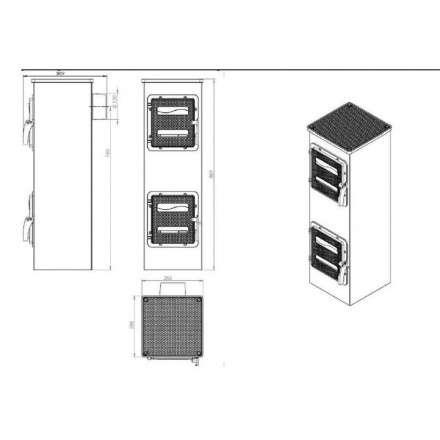 Купить отопительную печь Nordflam Genua в Слуцке