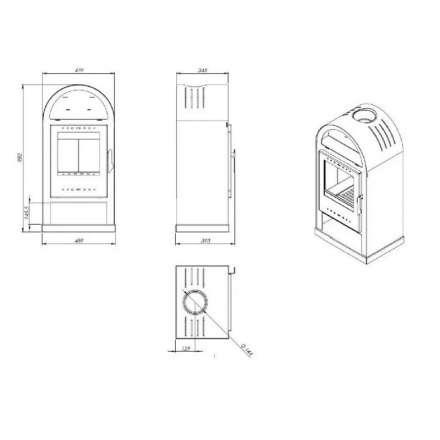  Купить Печь-камин NORDflam Teramo в Слуцке Амазонка бай фото в Слуцке