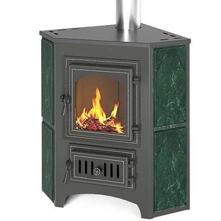 Печь-камин Везувий ПК-01 (220) угловой змеевик 9 кВт купить в Слуцке