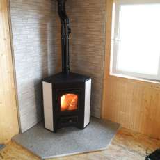 Купить Печь-камин Везувий ПК-01 (270) угловой бежевый 9 кВт в Слуцке в Слуцке