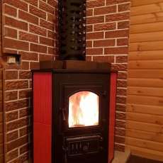 Купить Печь-камин Везувий ПК-01 (270) угловой красный 9 кВт в Слуцке в Слуцке