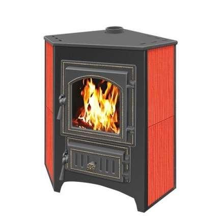 Печь-камин Везувий ПК-01 (270) угловой красный 9 кВт купить в Слуцке