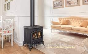 Купить Печь-камин Kratki Koza K6 с водяным контуром в интерьере в Слуцке Амазонка бай фото в Слуцке