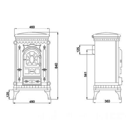 Печь-камин Ambra Eurokom Амбра Амазонка бай фото в Слуцке