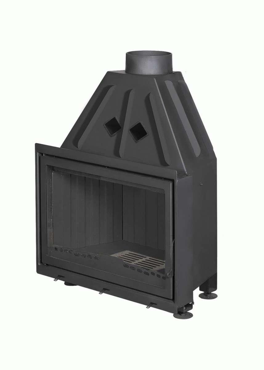 Каминная топка Экокамин Альфа 800 B черный шамот купить в Слуцке