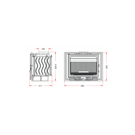 Каминная топка Invicta 700 ECO 14kW в Слуцке
