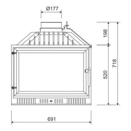 Каминная топка NORDflam Atina в Слуцке