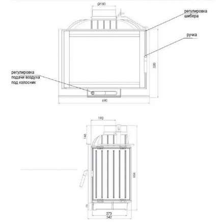 Каминная топка NORDflam Capri в Слуцке