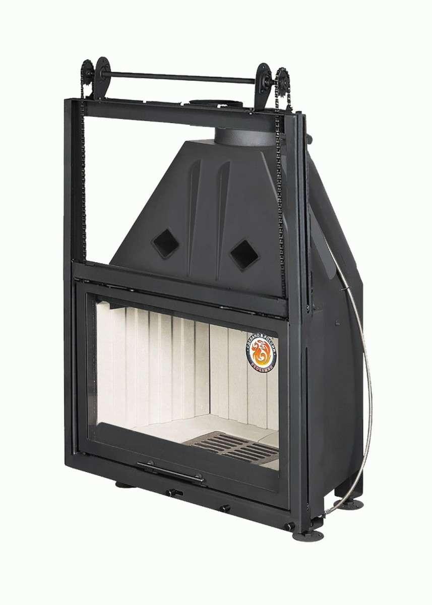 Каминная топка Экокамин Альфа 800 К с контргрузом купить в Слуцке