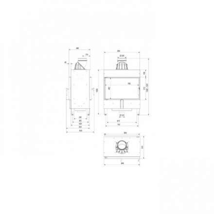 Каминная топка Kratki Lucy/14/T в Слуцке