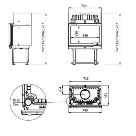 Каминная топка Jotul I 570 Flat в Слуцке