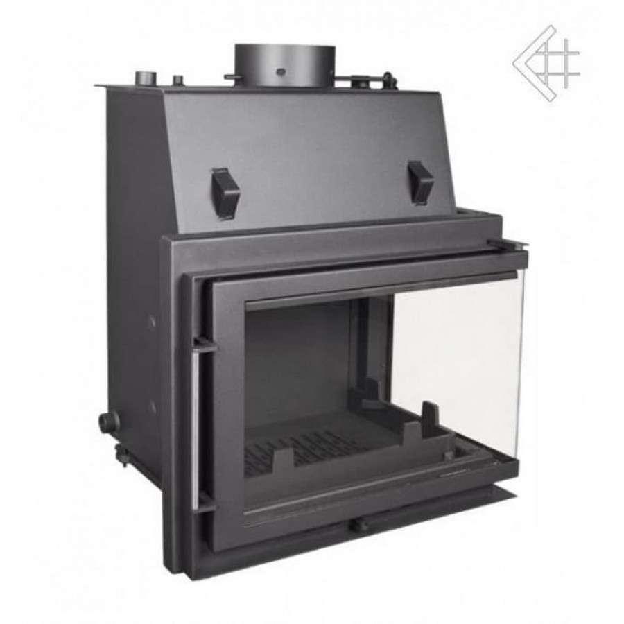 Каминная топка Kratki Zuzia/PW/BP/15/BS/W (угловое стекло справа, змеевик) Амазонка бай фото в Слуцке