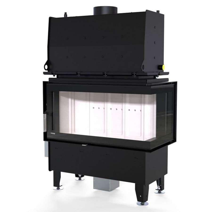 Каминная топка Defro Home RIVA ME BP SHORT угловая, с водяным контуром Амазонка бай фото в Слуцке