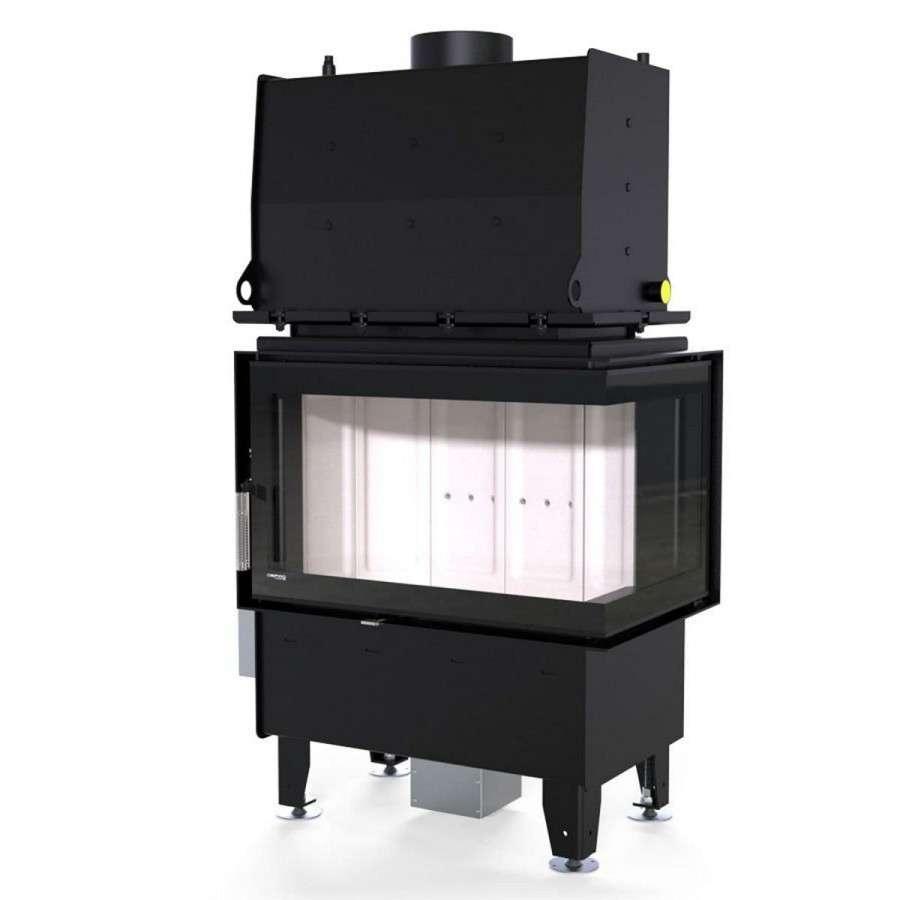 Каминная топка Defro Home RIVA SM BP SHORT угловая, с водяным контуром Амазонка бай фото в Слуцке