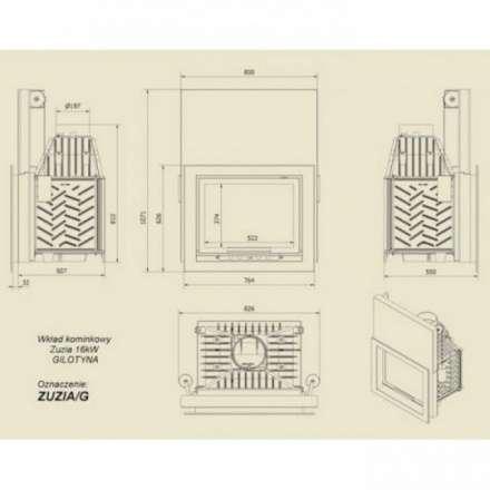 Каминная топка Kratki Maja/G в Слуцке