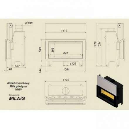 Каминная топка Kratki Mila/G в Слуцке