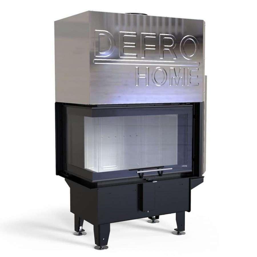 Каминная топка DEFRO HOME RIVA SM BL G SHORT угловая с водяным контуром и подъемом стекла вверх Амазонка бай фото в Слуцке