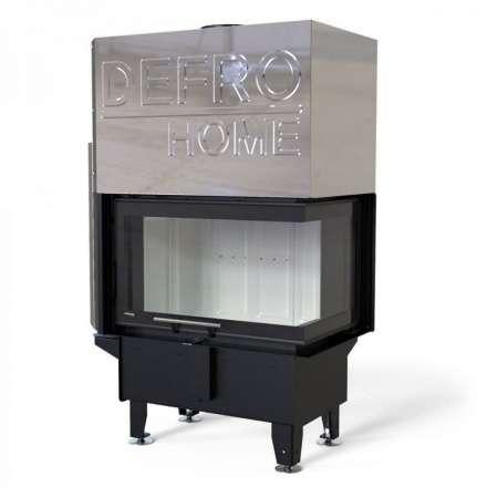 Каминная топка DEFRO HOME RIVA SM BL G SHORT угловая с водяным контуром и подъемом стекла вверх в Слуцке