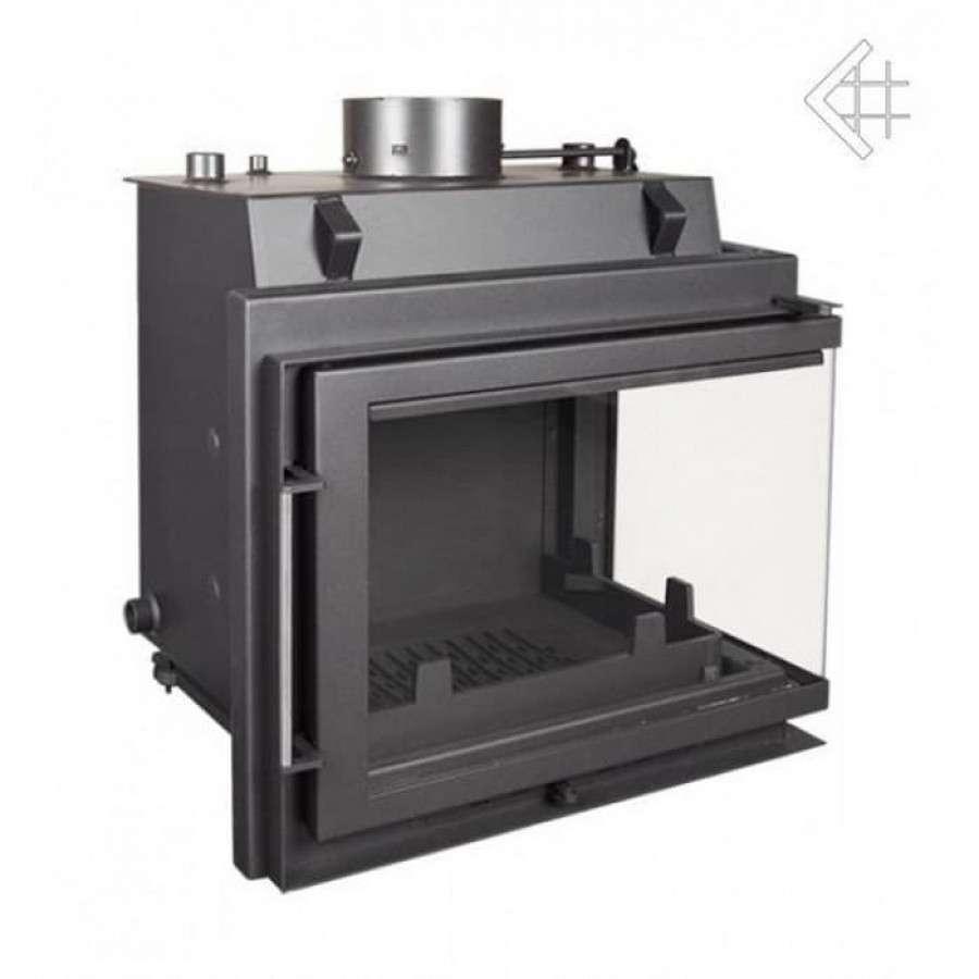 Каминная топка Kratki Maja/PW/BP/12/BS/W (угловое стекло справа, змеевик) Амазонка бай фото в Слуцке