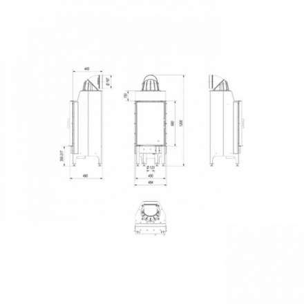 Каминная топка Kratki Nadia/9 в Слуцке