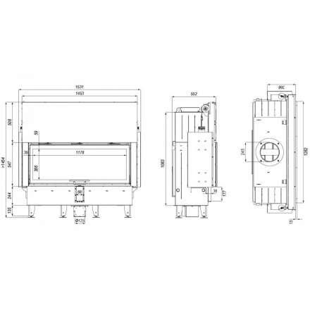 Каминная топка DEFRO HOME INTRA XLA G в Слуцке