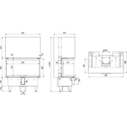 Каминная топка DEFRO HOME INTRA ME C G в Слуцке