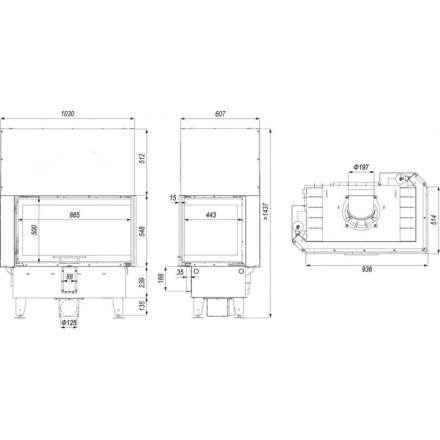 Каминная топка DEFRO HOME INTRA ME BL G в Слуцке