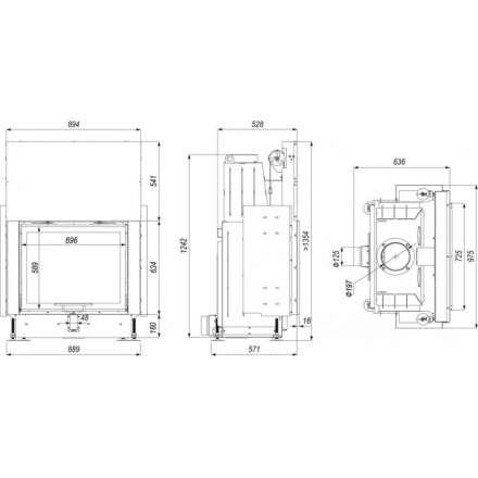 Каминная топка PORTAL ME G в Слуцке