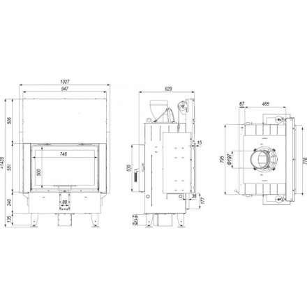 Каминная топка DEFRO HOME INTRA ME T G в Слуцке
