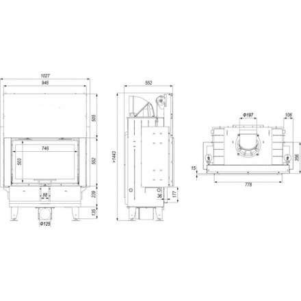 Каминная топка DEFRO HOME INTRA ME G в Слуцке