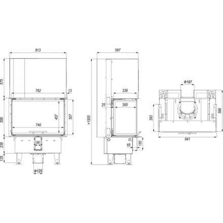 Каминная топка DEFRO HOME INTRA SM C G в Слуцке