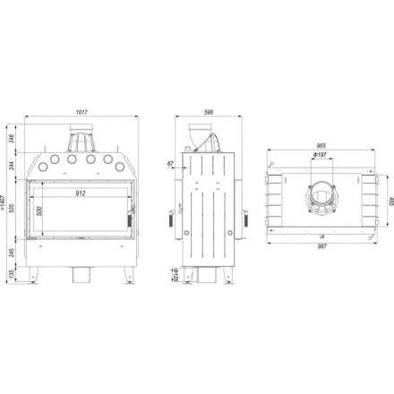 Каминная топка DEFRO HOME INTRA LA T в Слуцке
